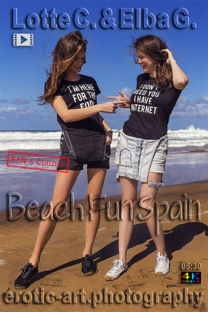 Elba and Lotte C., Beach Fun, 5min5, cinema4Kmovie, actor Elba and Lotte C., director Jay Gee
