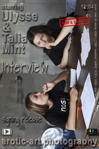 Talia Mint & Ulysse, Interview On Modeling, 12min40, cinema4Kmovie, eARTfoto, actor Ulysse and Talia Mint, director Jay Gee